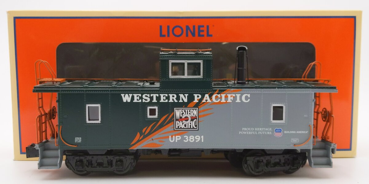 Lionel 6-27619 O Gauge Western Pacific U.P. Heritage CA-4 Caboose #3891 LN/Box