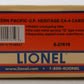 Lionel 6-27619 O Gauge Western Pacific U.P. Heritage CA-4 Caboose #3891 LN/Box