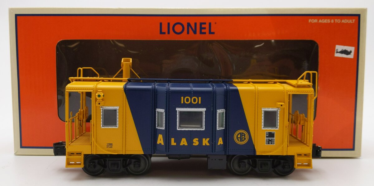 Lionel 6-17695 O Gauge Alaska I-12 Illuminated Caboose #1001 EX/Box