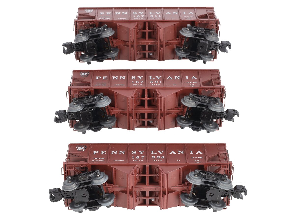 Lionel 6-81858 O Gauge Pennsylvania Railroad GLA 50t 2-Bay Hopper Car Pack