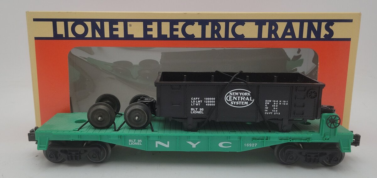 Lionel 6-16927 O Gauge New York Central Flatcar w/ Gondolas EX/Box