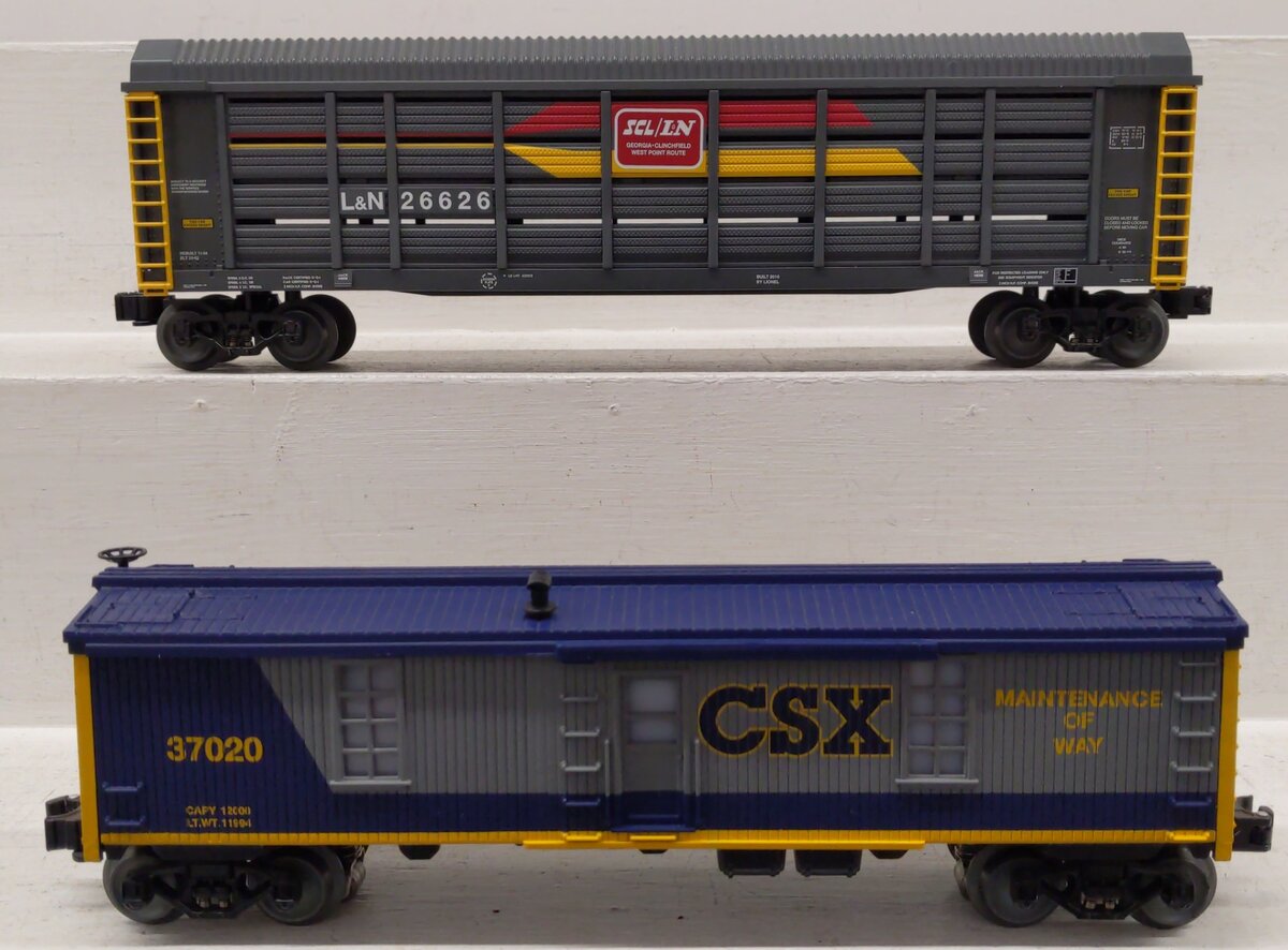 Lionel 6-30138 O-27 Chessie System Freight Cars Add-On (Set of 2) EX/Box