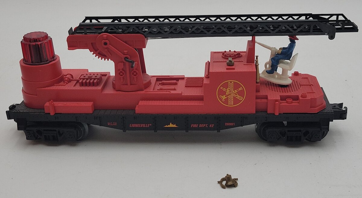 Lionel 6-26991 O Gauge Lionelville Fire Ladder Car #2 EX/Box