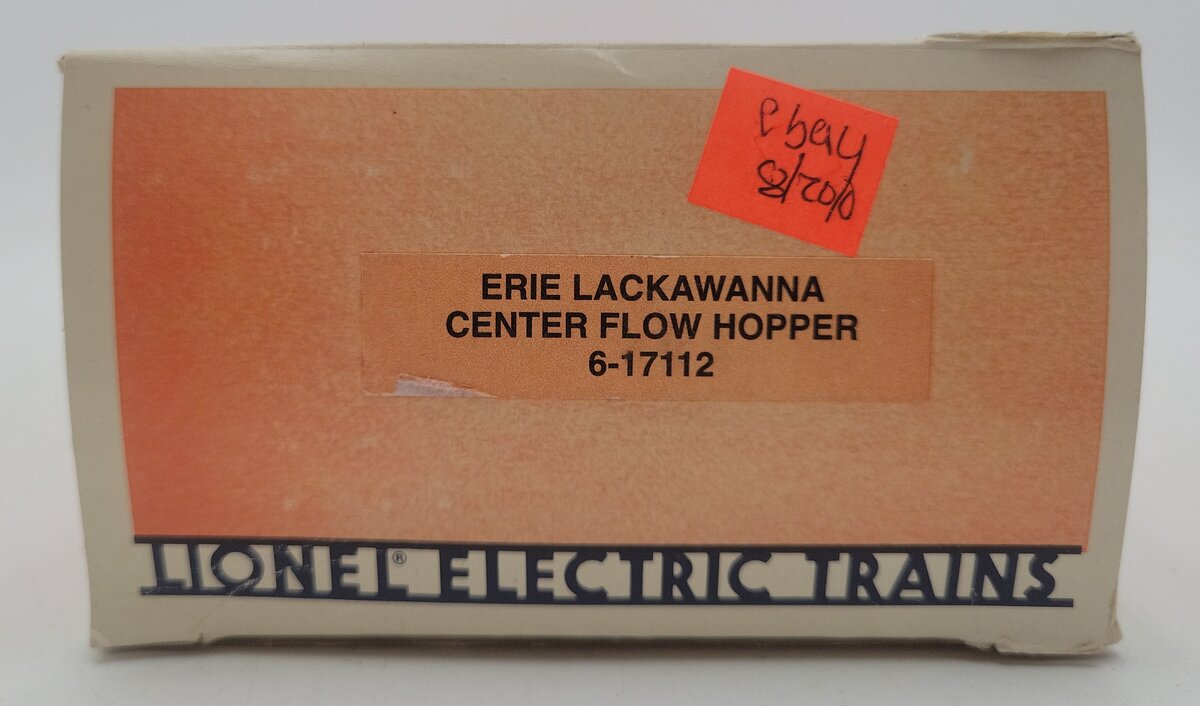 Lionel 6-17112 O Gauge Erie Lackawanna ACF Center Flow 3-Bay Hopper LN/Box