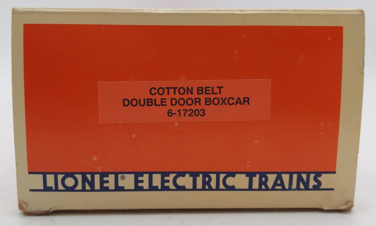 Lionel 6-17203 O Gauge Cotton Belt Double Door Boxcar #17203 EX/Box