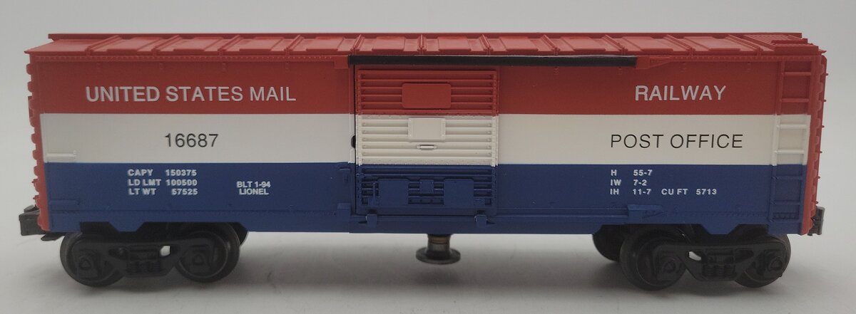 Lionel 6-16687 O Gauge US Mail Operating Post Office Car EX/Box
