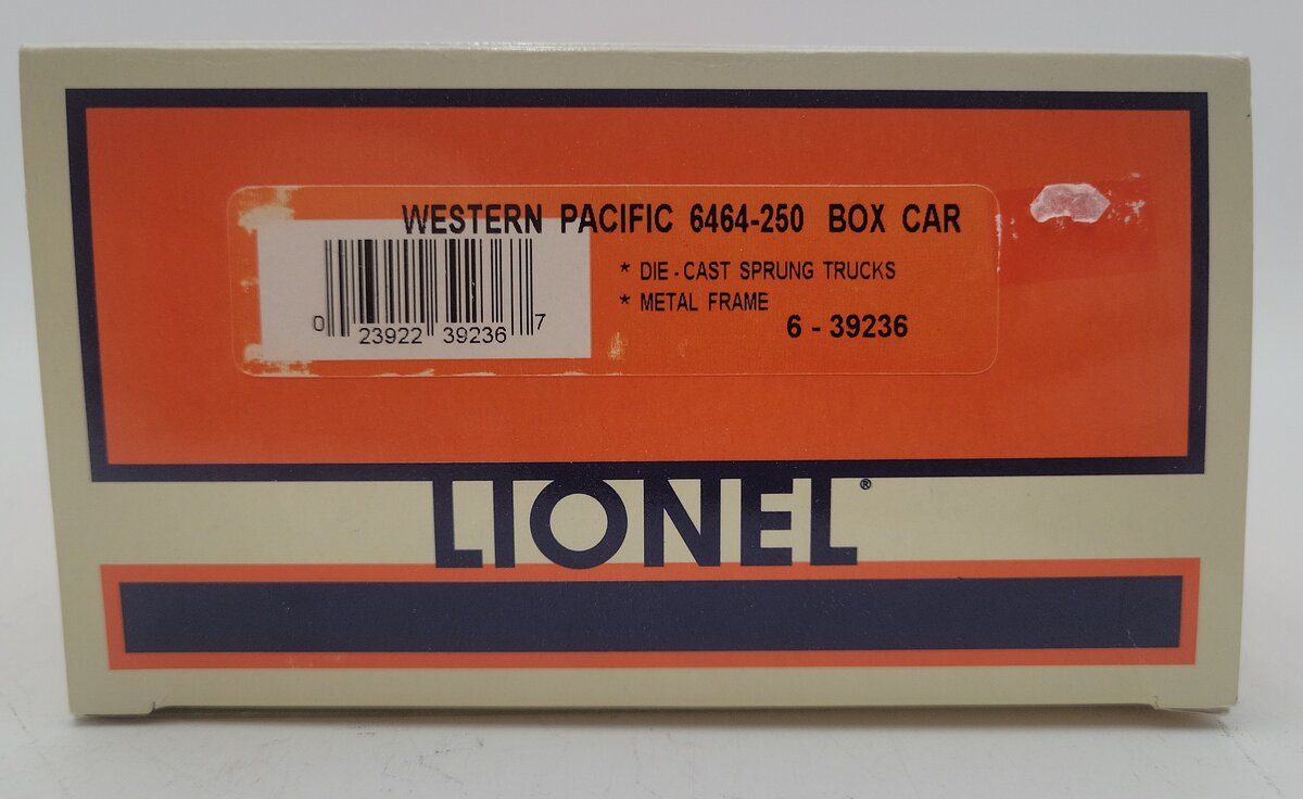 Lionel 6-39236 O Gauge Western Pacific Boxcar #6464-250 LN/Box
