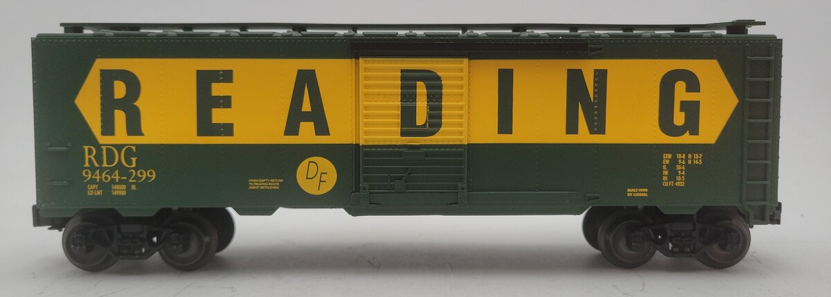 Lionel 6-29258 O Gauge Reading Boxcar #9464-299 EX/Box
