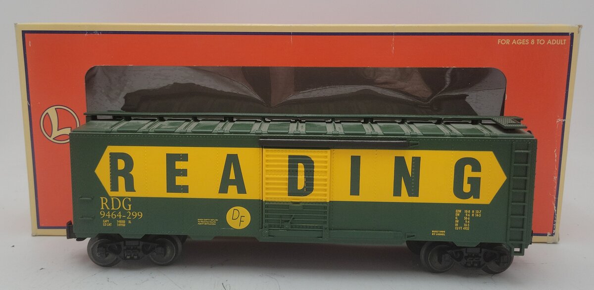 Lionel 6-29258 O Gauge Reading Boxcar #9464-299 EX/Box