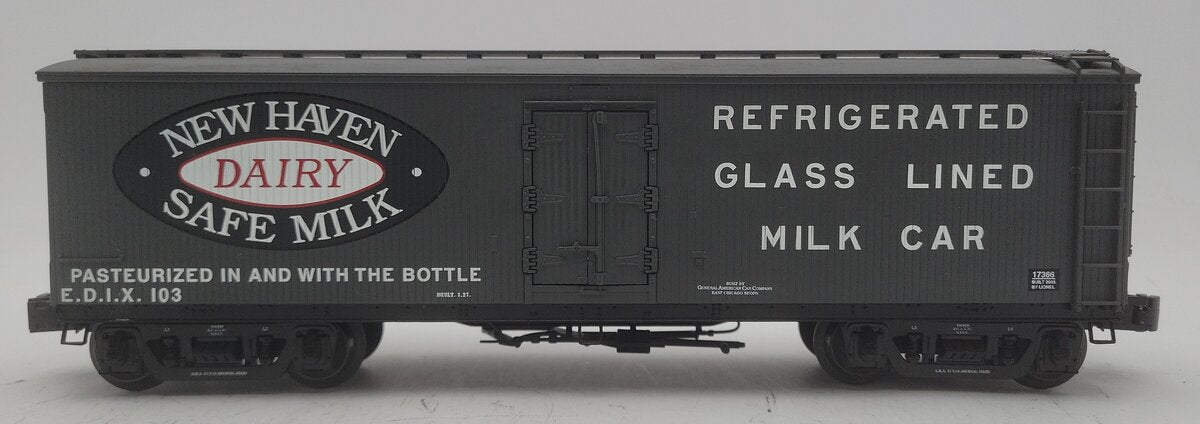 Lionel 6-17366 O Gauge New Haven Milk Refrigerator Car #103 EX/Box