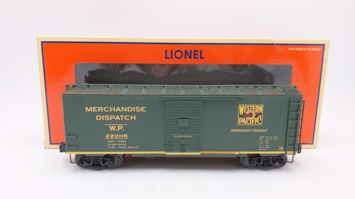 Lionel 6-27251 O Gauge Western Pacific Express Boxcar #220116 LN/Box
