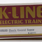K-Line K6223 O Gauge Boraxo 2-Bay Covered Hopper Car #6223 VG/Box
