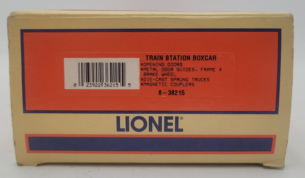 Lionel 6-36215 O Gauge Train Station 25th Anniversary Boxcar VG/Box