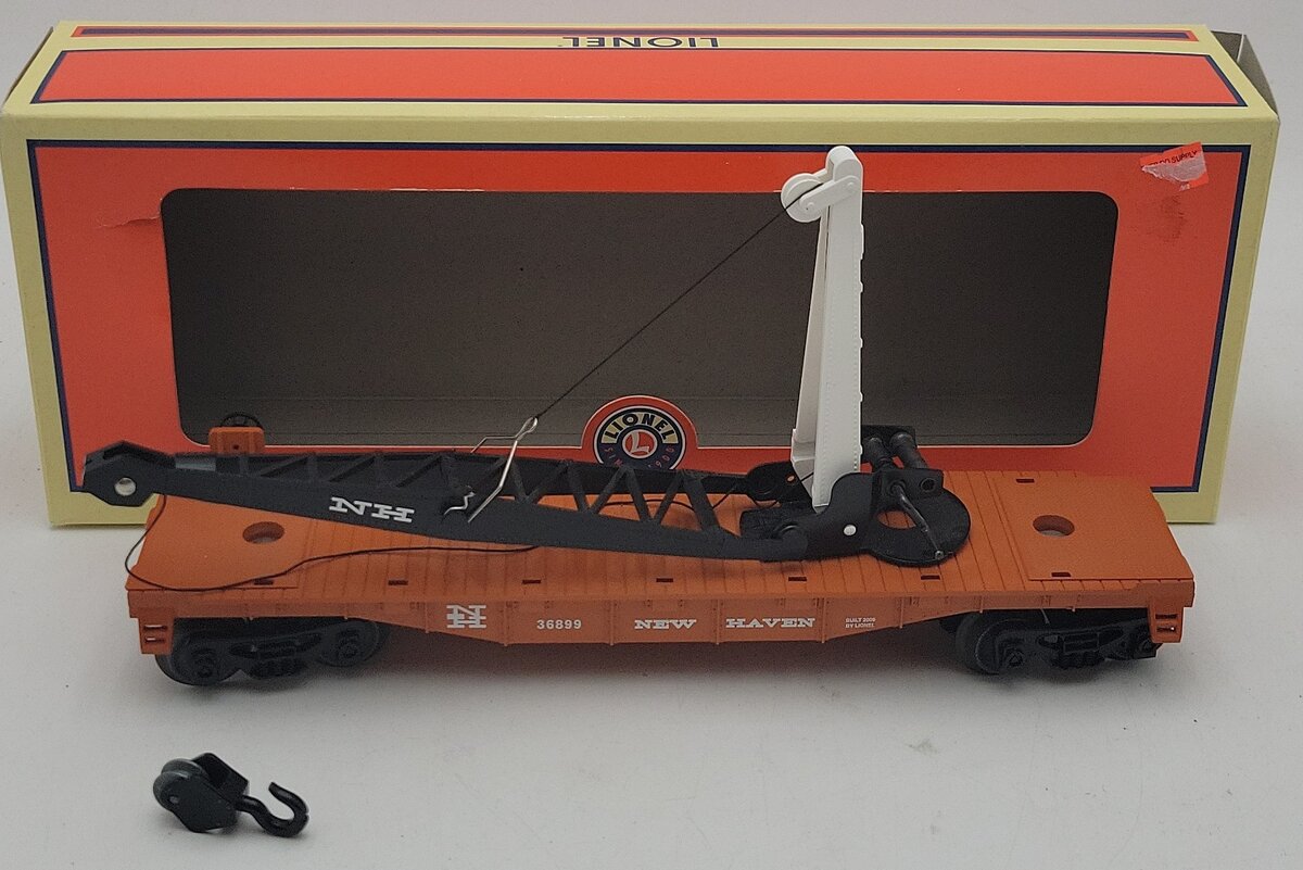 Lionel 6-36899 New Haven Derrick Car VG/Box