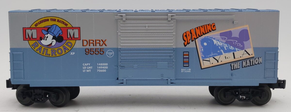 Lionel 6-29205 Mickey Mouse Railroad Hi-Cube Boxcar LN/Box