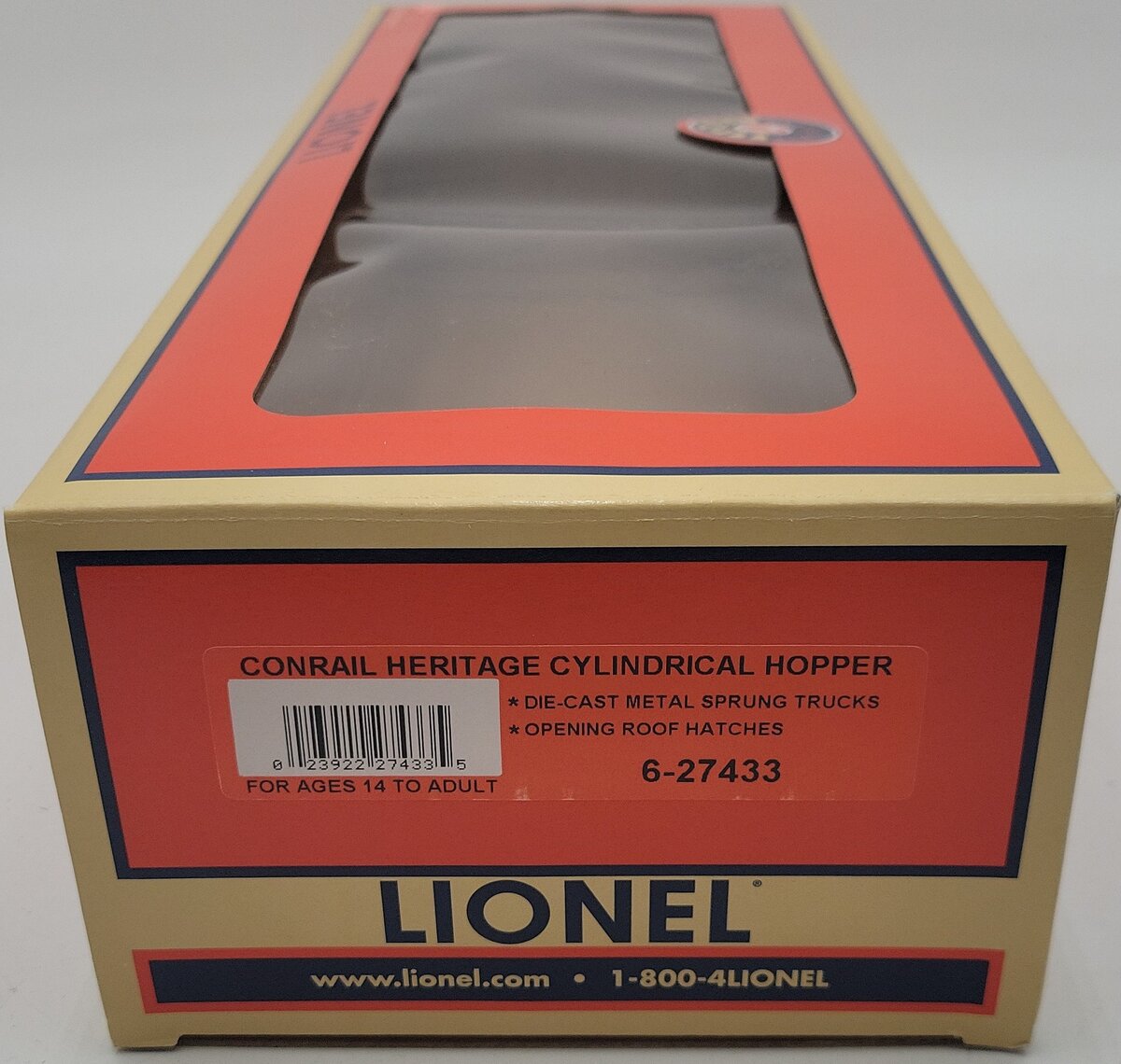 Lionel 6-27433 O Gauge Conrail Heritage Cylindrical Hopper #27433 EX/Box