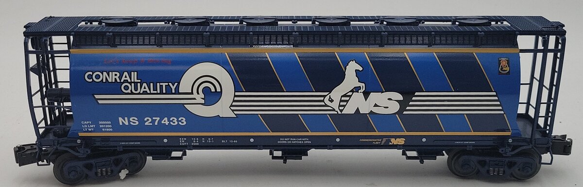 Lionel 6-27433 O Gauge Conrail Heritage Cylindrical Hopper #27433 EX/Box