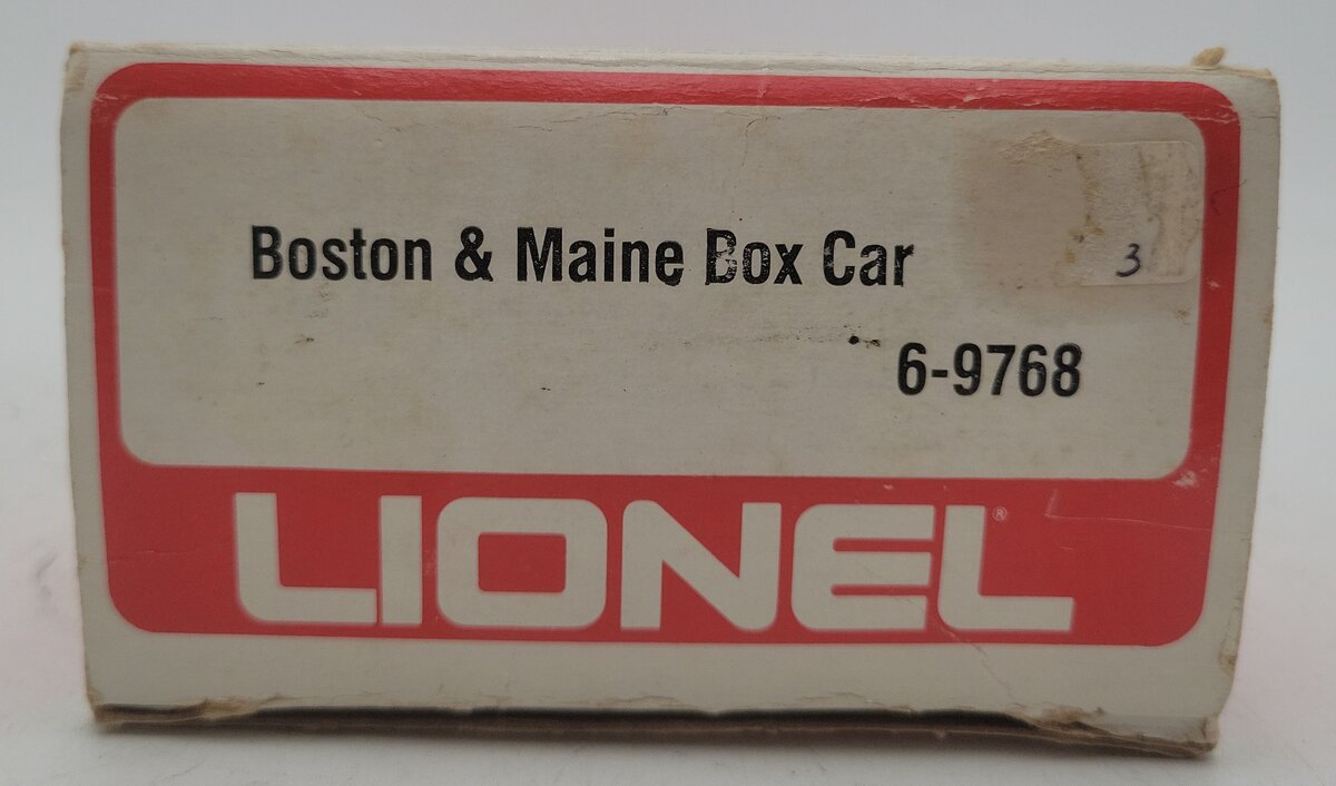 Lionel 6-9768 O Gauge Boston & Maine Boxcar VG/Box