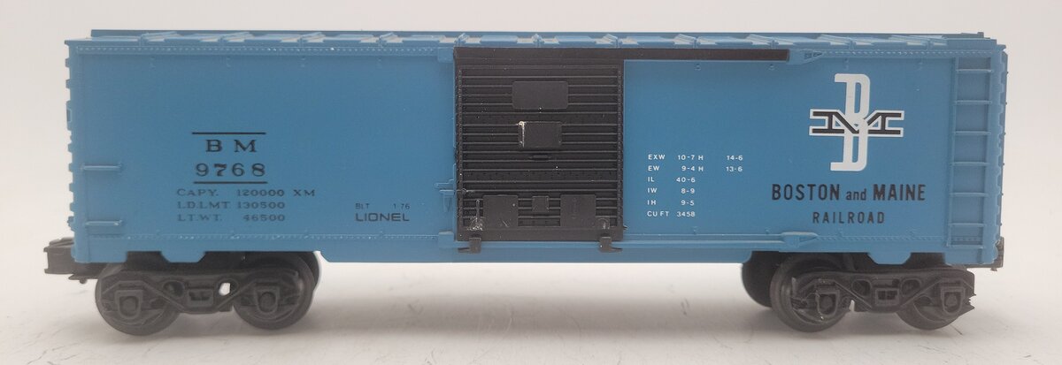 Lionel 6-9768 O Gauge Boston & Maine Boxcar VG/Box