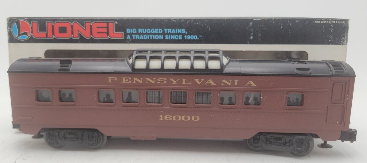 Lionel 6-16000 O Gauge Pennsylvania Tuscan Vista Dome Car #16000 EX/Box