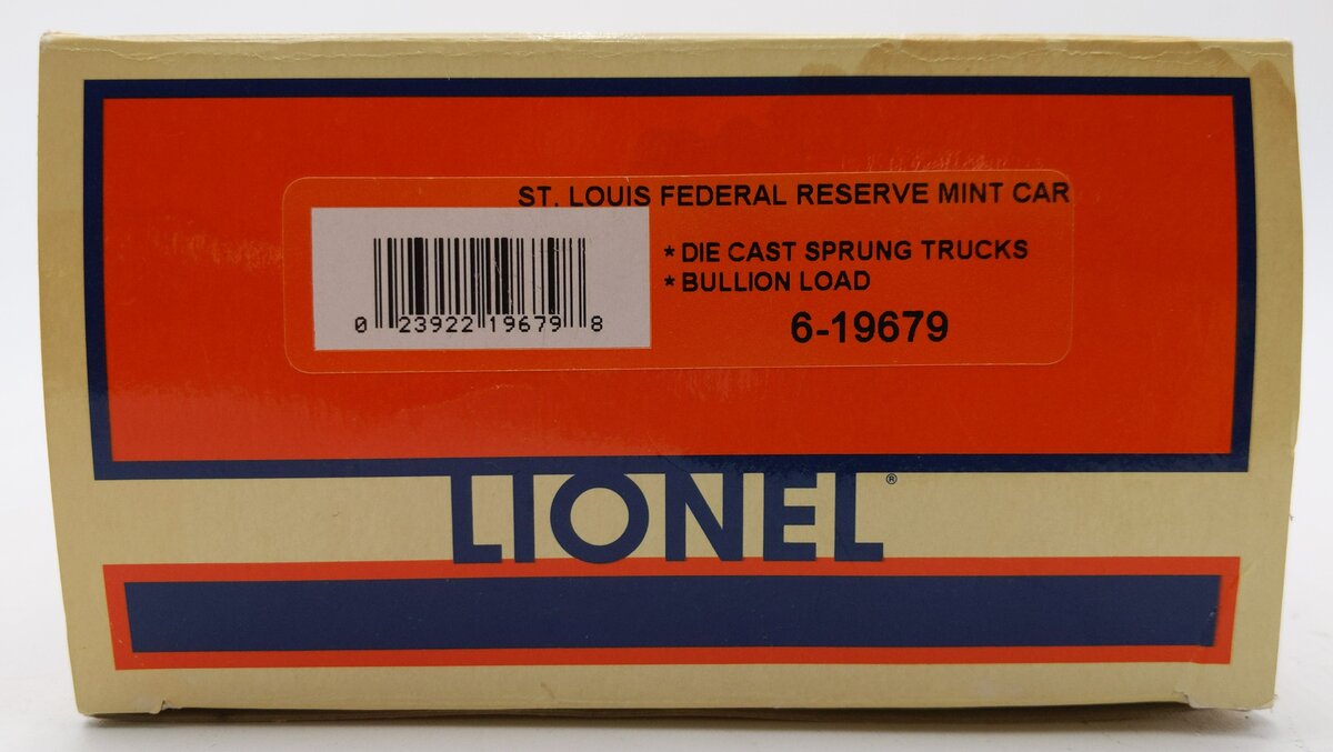 Lionel 6-19679 O Gauge St. Louis Federal Reserve Mint Car #6445 EX/Box