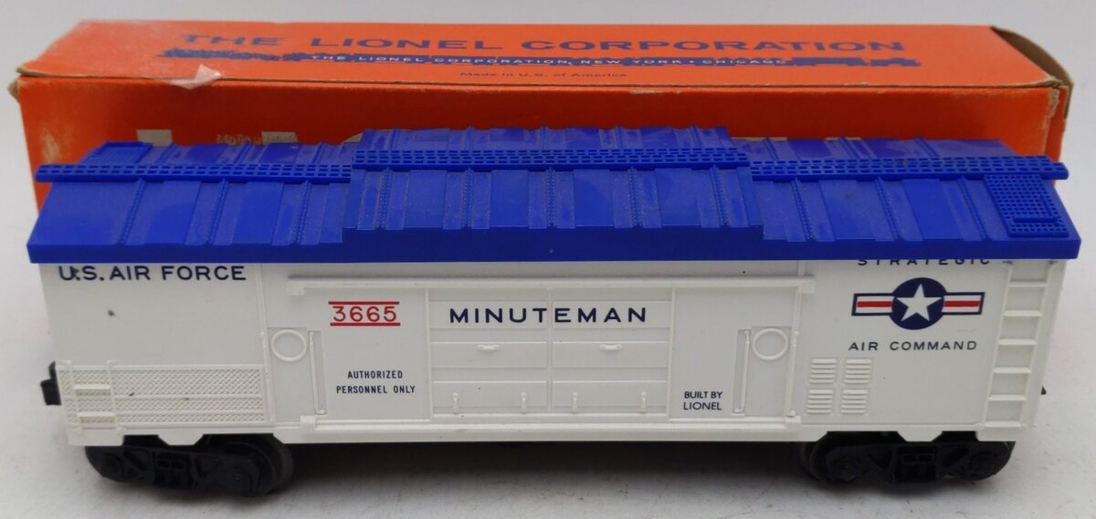 Lionel 3665 Vintage O Gauge US Air Force Minuteman Missile Launching Car VG/Box