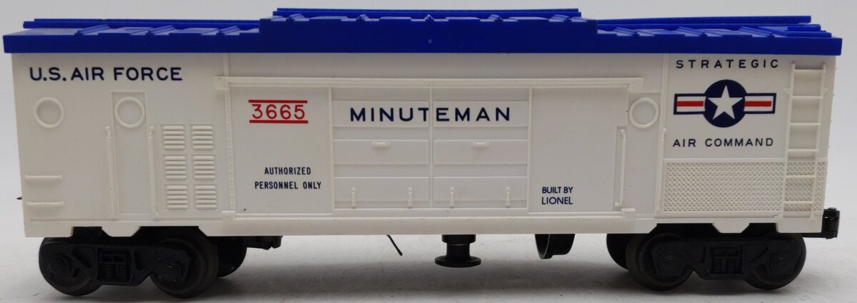Lionel 3665 Vintage O Gauge US Air Force Minuteman Missile Launching Car VG/Box