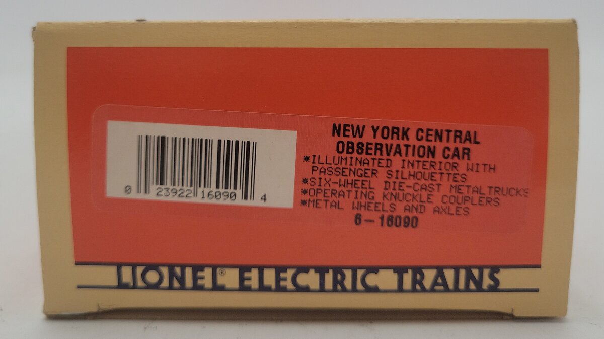 Lionel 6-16090 O Gauge New York Central 