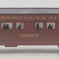 Lionel 6-16003 O Gauge Pennsylvania Tuscan Observation Car EX/Box