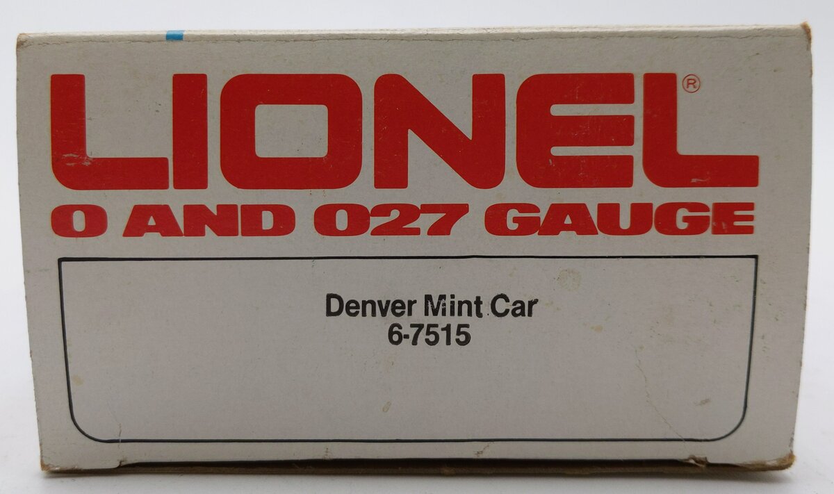 Lionel 6-7515 O Gauge Denver Mint Car #7515 EX/Box
