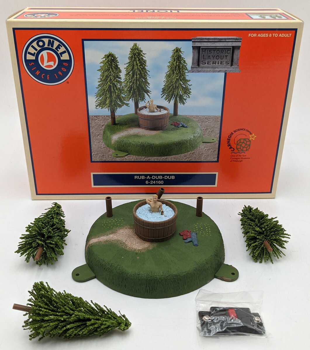 Lionel 6-24160 O Gauge Rub-a-Dub-Dub Animated Scene EX/Box