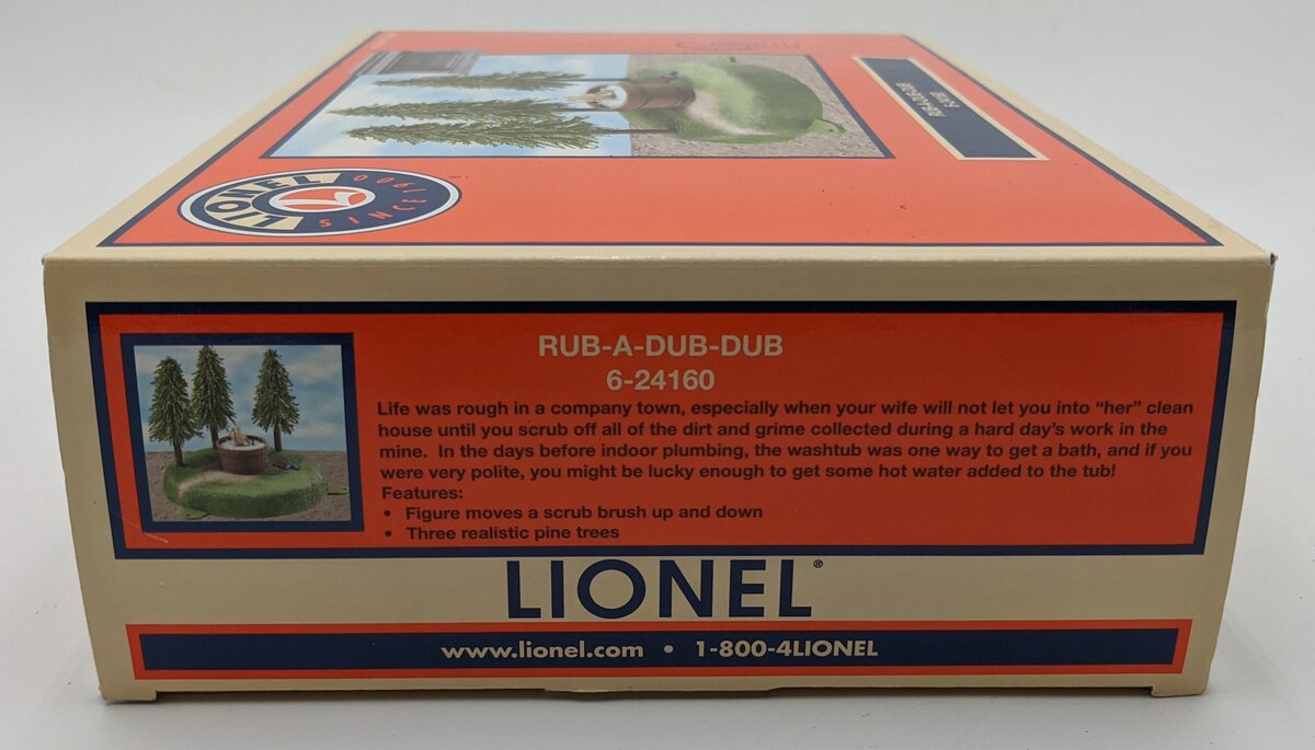 Lionel 6-24160 O Gauge Rub-a-Dub-Dub Animated Scene EX/Box