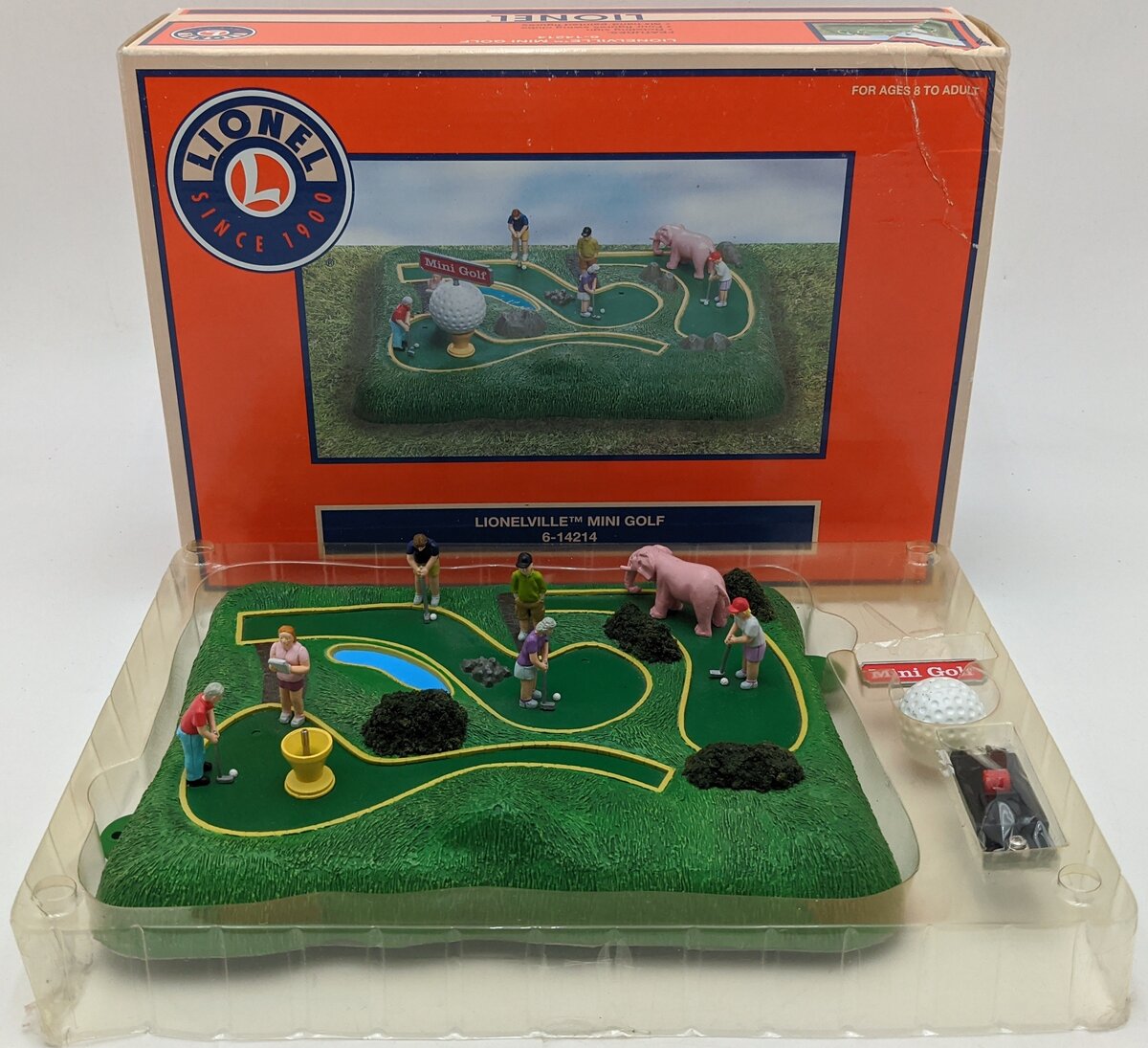 Lionel 6-14214 O Scale Lionelville Mini Golf Animated Scene LN/Box