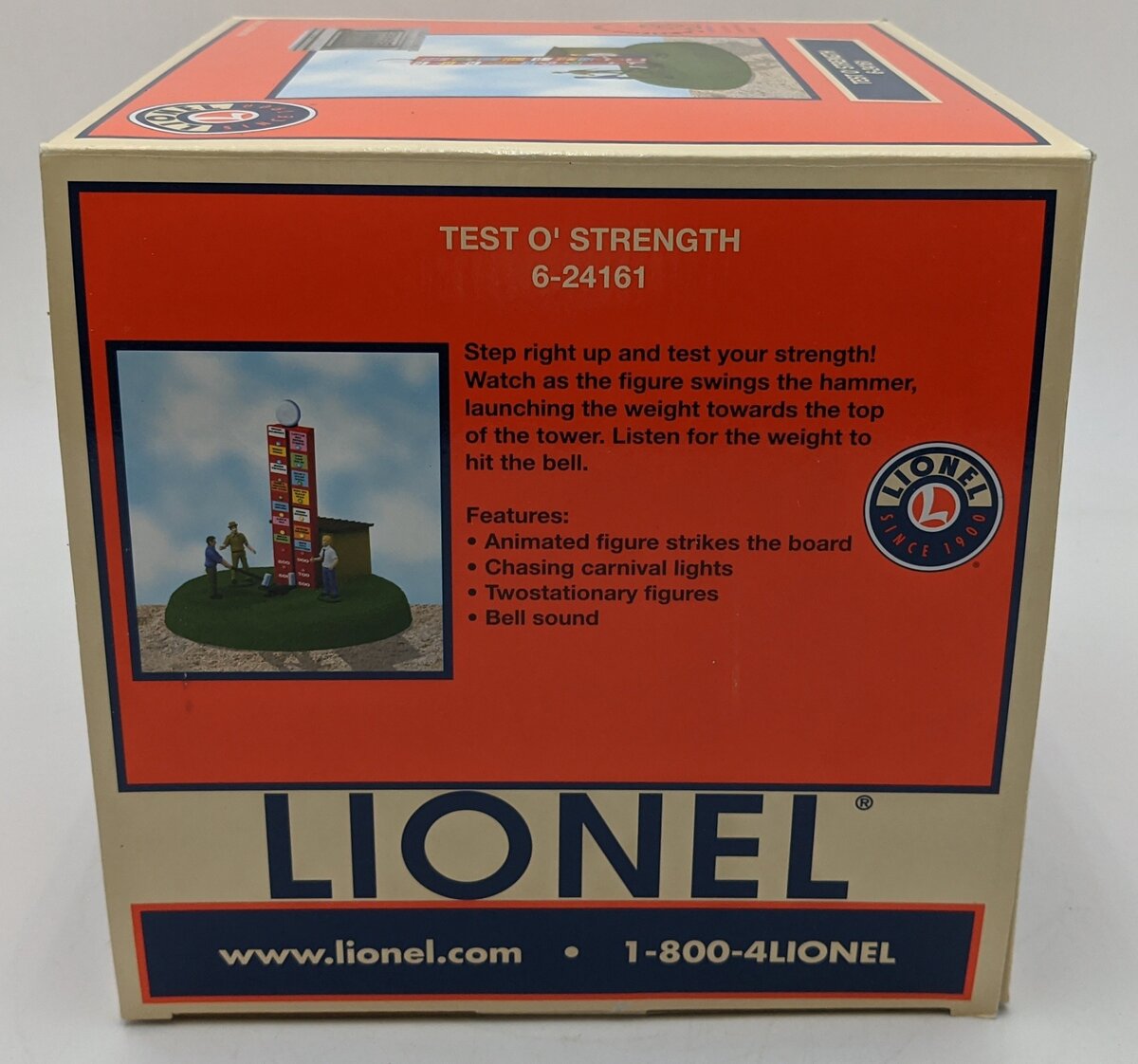 Lionel 6-24161 O Gauge Test-O-Strength Carnival Accessory VG/Box