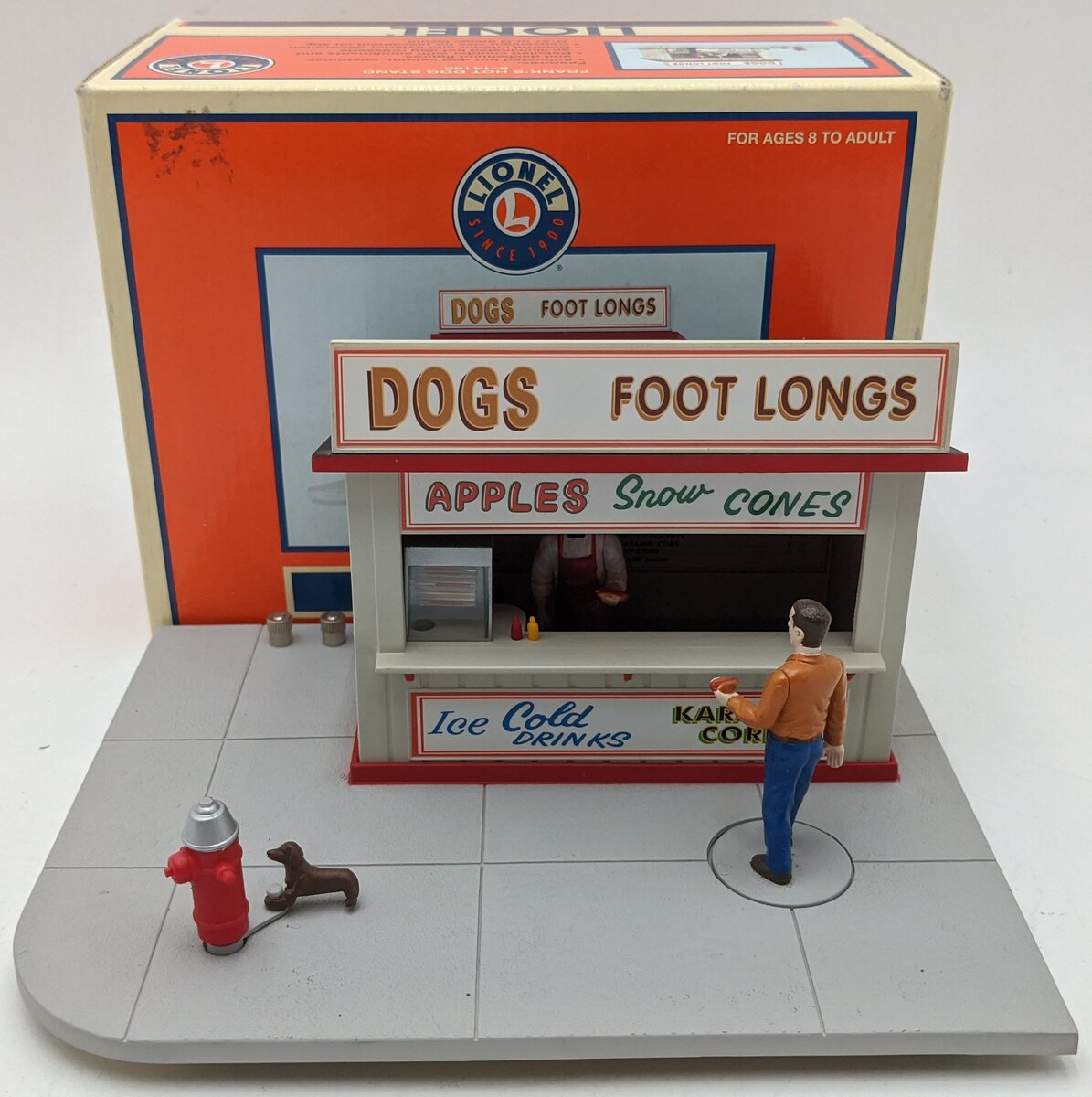 Lionel 6-14160 O Scale Animated Frank's Hot Dog Stand EX/Box