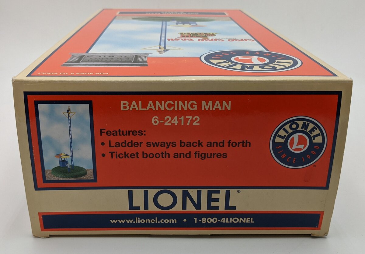 Lionel 6-24172 O Scale Operating Circus Balancing Man LN/Box
