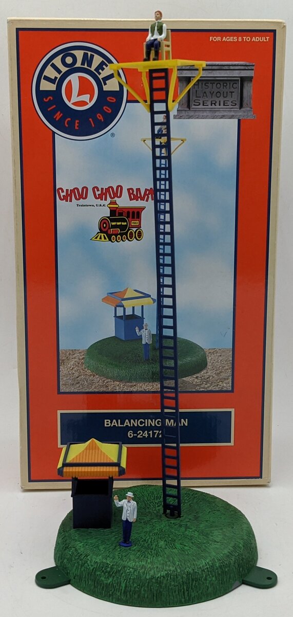Lionel 6-24172 O Scale Operating Circus Balancing Man LN/Box