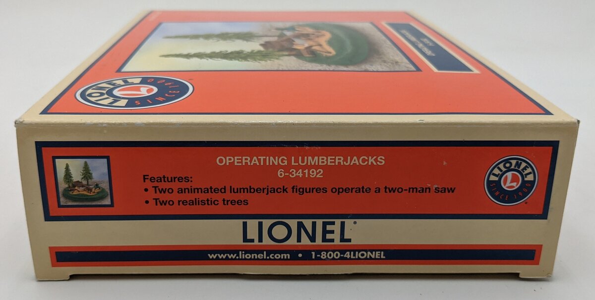Lionel 6-34192 O Gauge Operating Lumberjacks VG/Box