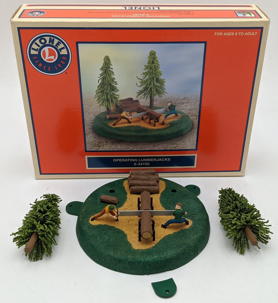 Lionel 6-34192 O Gauge Operating Lumberjacks VG/Box