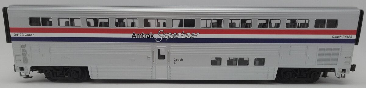MTH 20-6524 O Gauge Amtrak Superliner Coach Passenger Car #34123 EX