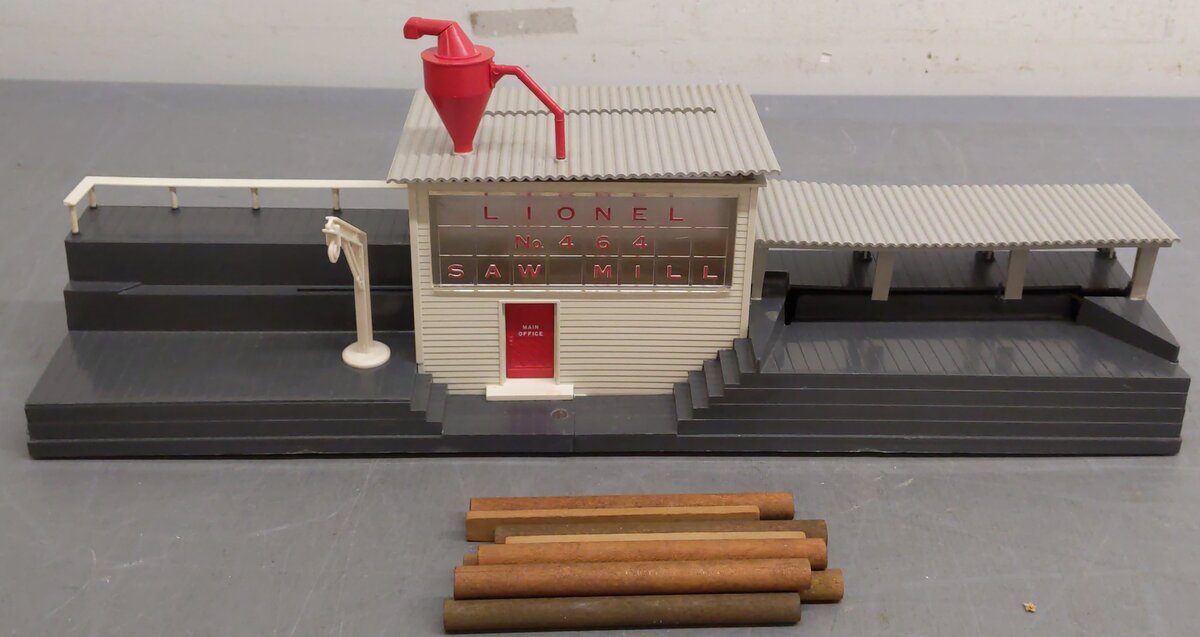 Lionel 464 Vintage O Operating Sawmill/Lumber Mill VG