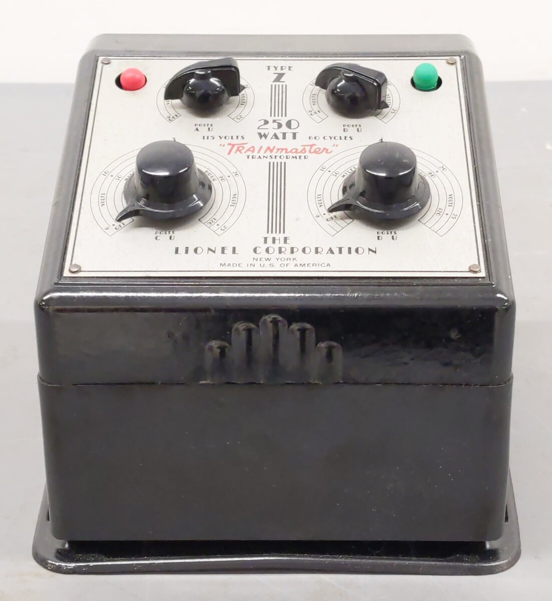 Lionel O Postwar Type Z 250 Watt Trainmaster Transformer VG