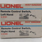 Lionel 027 Right & Left Hand Remote Control Switch Turnouts: 6-5121 & 6-5122 [2] EX/Box