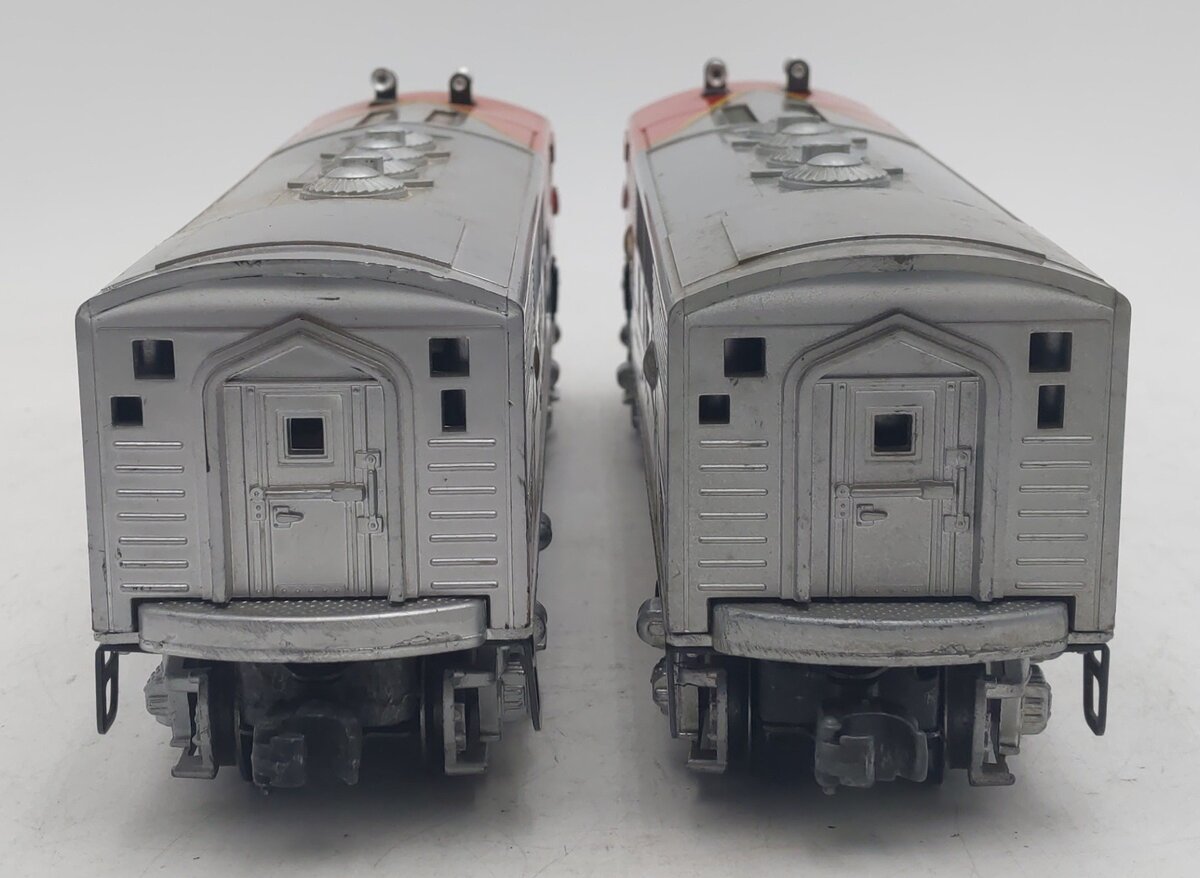 Lionel 2343 Vintage O Gauge Santa Fe F3 AA Diesel Locomotive Set VG/Box