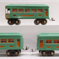 Lionel 296 Vintage O Prewar Electric Passenger Car Set: 607, 607, 608