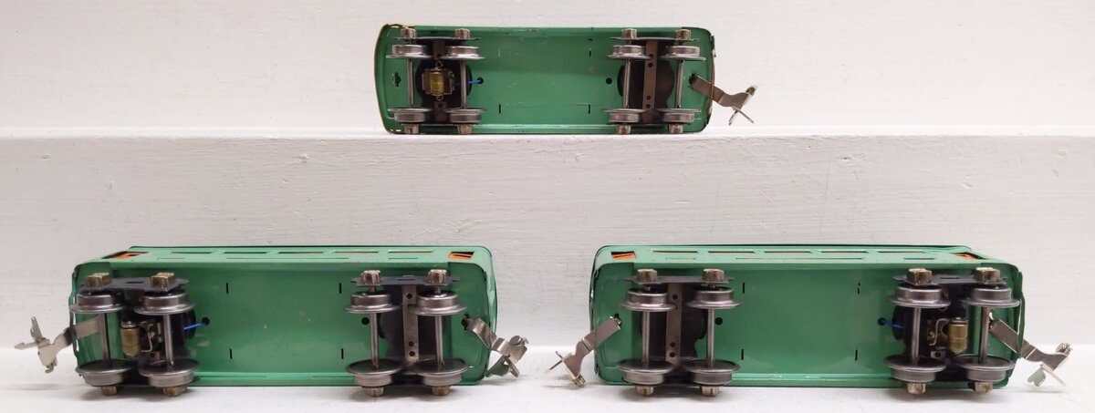 Lionel 296 Vintage O Prewar Electric Passenger Car Set: 607, 607, 608