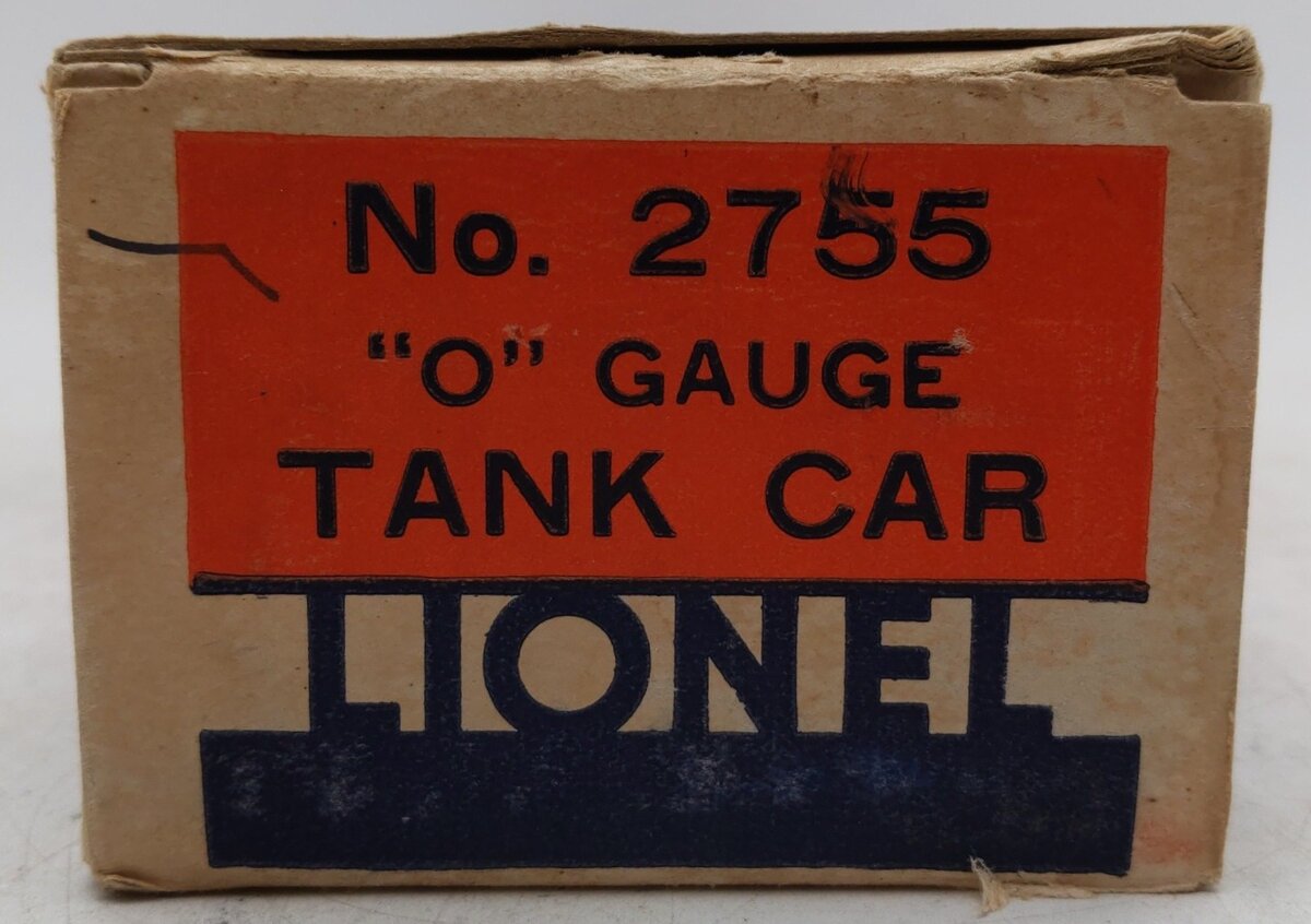 Lionel 2755 Vintage O Sunoco Metal Single Dome Tank Car - Tinplate Grey VG/Box