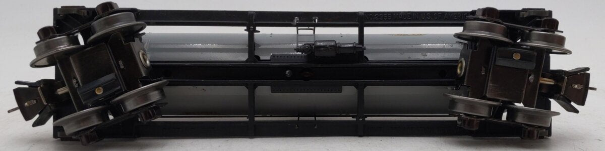 Lionel 2755 Vintage O Sunoco Metal Single Dome Tank Car - Tinplate Grey VG/Box