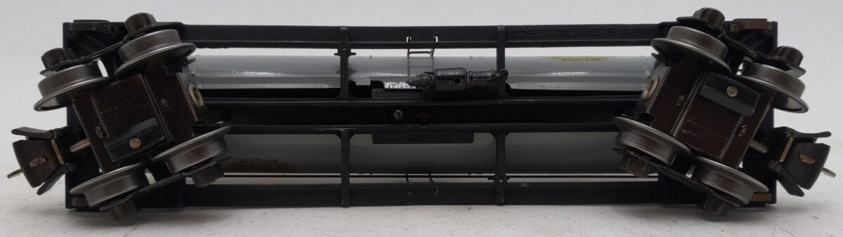 Lionel 2755 Vintage O Sunoco Metal Single Dome Tank Car - Tinplate Grey VG