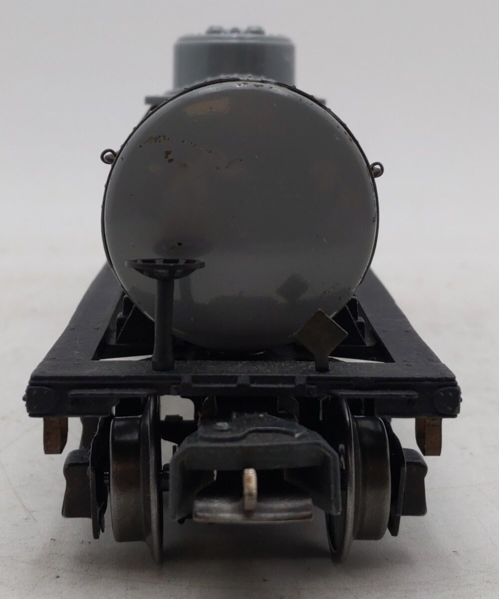 Lionel 2755 Vintage O Sunoco Metal Single Dome Tank Car - Tinplate Grey VG
